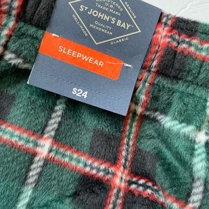 At st Johns Bay Green tartan pajama size XXL large